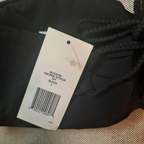 Revolve EBERJEY Sacred Stitch Ivy Black Bikini Top Large NWT - Picture 8 of 11
